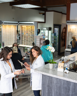 A photo of the Family Eye Health lobby